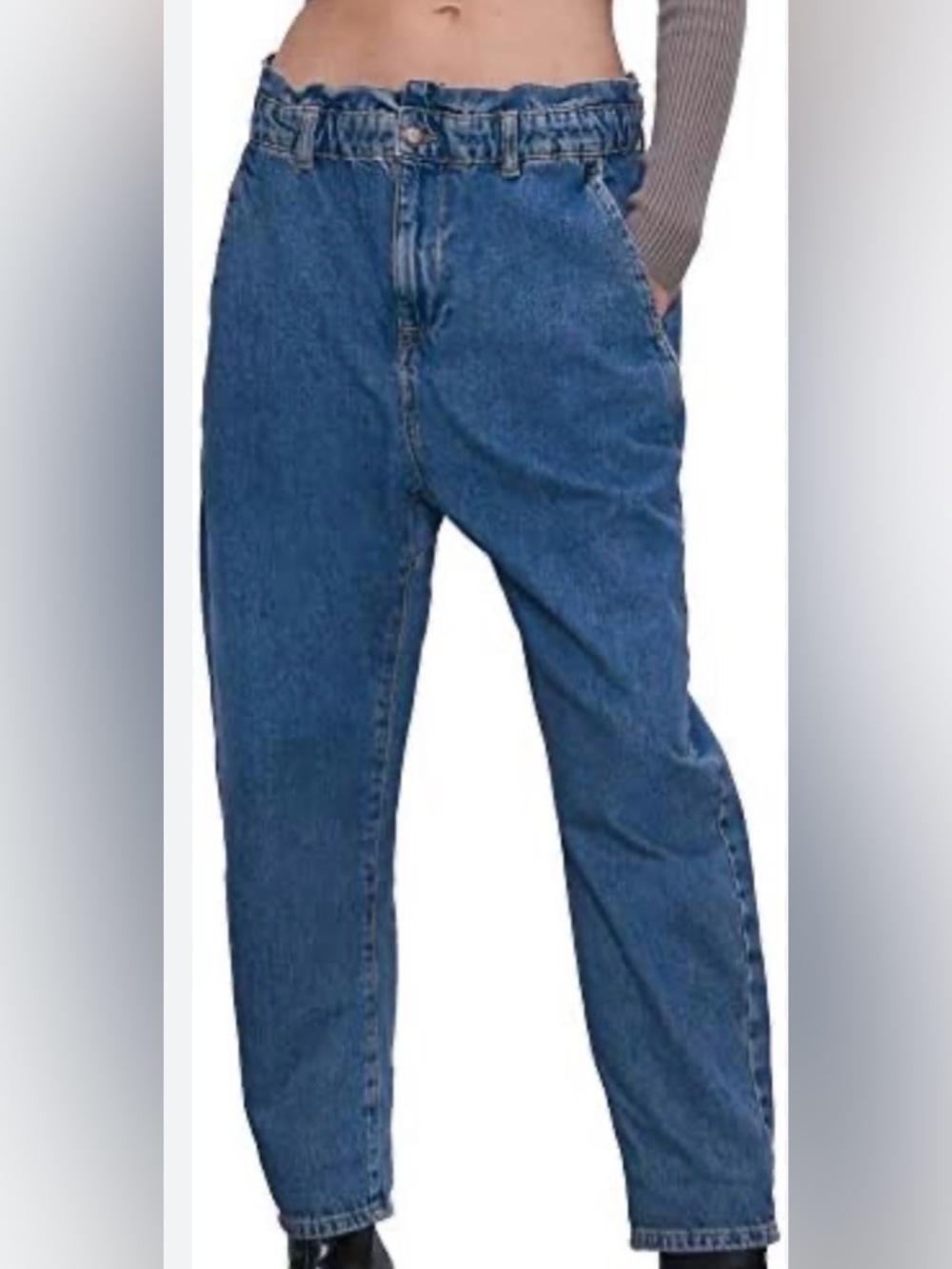 Zara Sky Blue Denim Pants